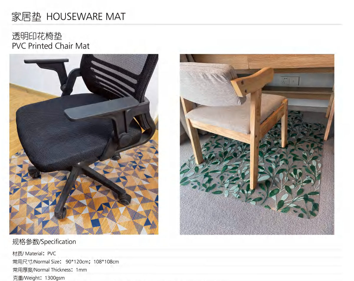 PVC Printed Chair Mat