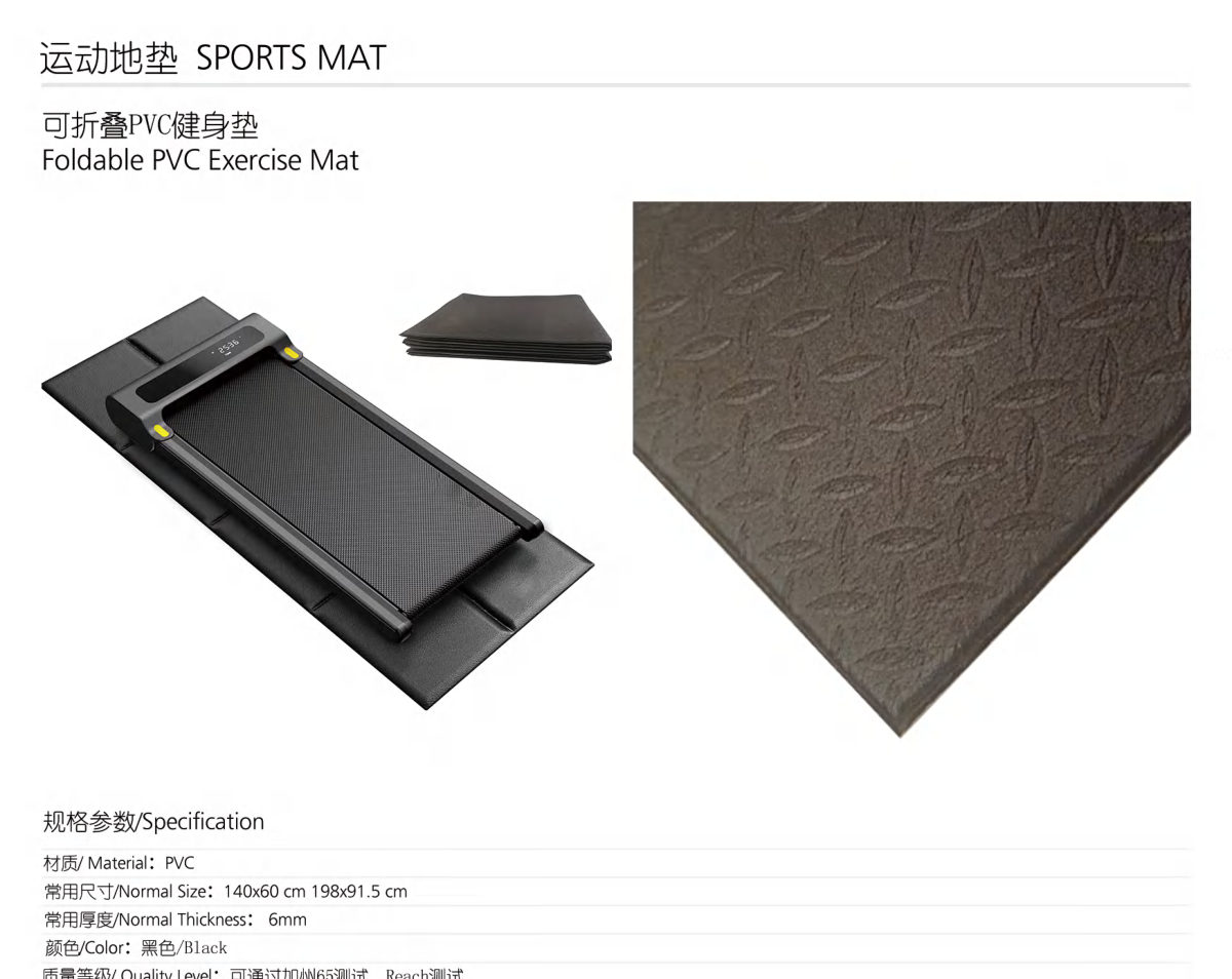 Foldable PVC Exercise Mat